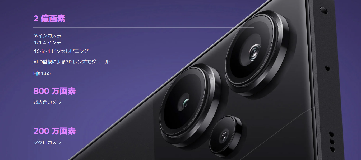 UQモバイル版 Redmi Note 13 Pro 5G 2億画像