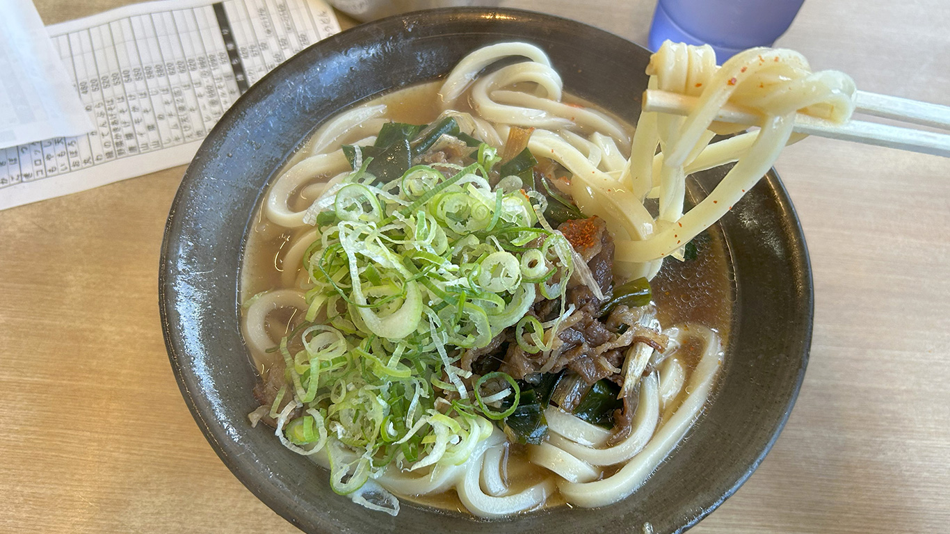 牧のうどん肉うどん