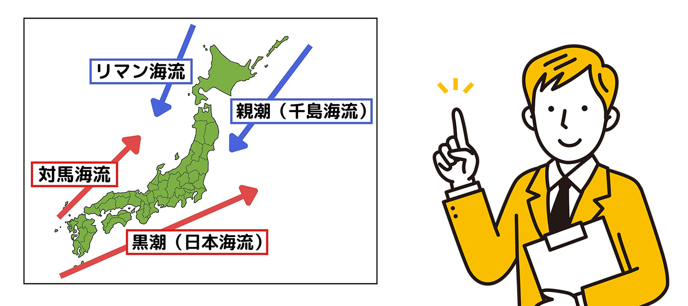 海流:海水の水平方向の流れの総称